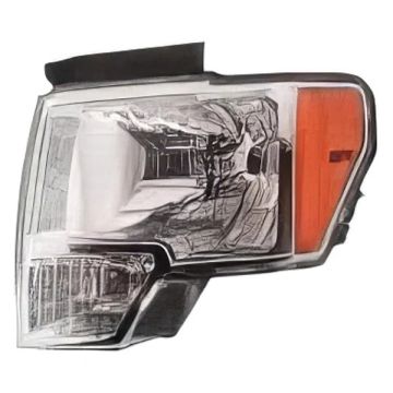 Headlight Assembly Composite Left Aero Style for Ford F-250 Super Duty F-350 Super Duty