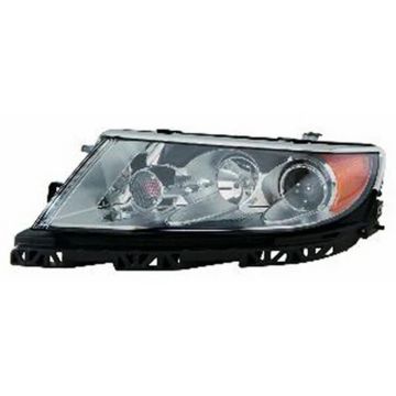 Headlight Assembly Composite Left Halogen w/o Sport Appearance Pkg for Lincoln MKZ 2010-2012
