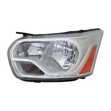 Headlight Assembly Composite Left To 9-2-15 w/Chrome Trim for Ford Transit-150 Transit-250 Transit-350 Transit-350 HD