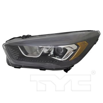 Headlight Assembly Composite Left Halogen w/Signature Lamps w/Black Bezel for Ford Escape 2017-2019