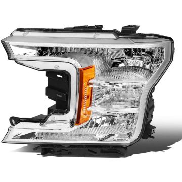 Headlight Assembly Composite Left Halogen w/o Sport Appearance Pkg w/o Black Appearance Pkg for Ford F-150 XL XLT 2018-2020