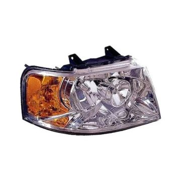 Headlight Assembly Composite Right May Require Additional Parts w/Chrome Bezel for Ford Expedition 2003-2006