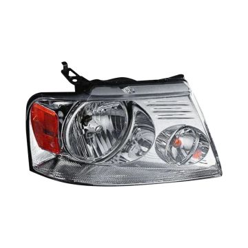 Headlight Assembly Composite Right w/Chrome Trim for Ford F-150 Lincoln Mark LT