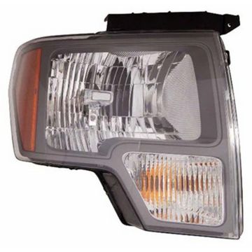 Headlight Assembly Composite Right From 5-1-10 Sterling Gray Trim for Ford F-150 2010