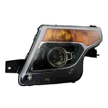 Headlight Lens Housing Left HID To 1-14-11 for Ford Explorer 2011-2015
