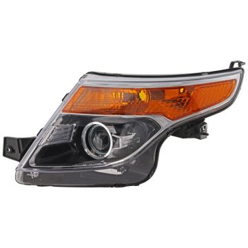 Headlight Lens Housing Left HID From 1-14-11 for Ford Explorer 2011-2015