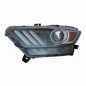Headlight Lens Housing Right HID w/LED for Ford Mustang 2015-2020