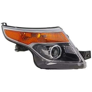 Headlight Lens Housing Right HID From 1-14-11 for Ford Explorer 2011-2015