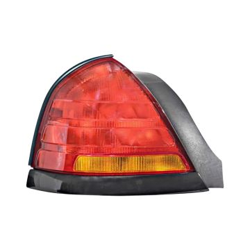 Tail Light Assembly Left w/Sport Package Black for Ford Crown Victoria 2001-2005