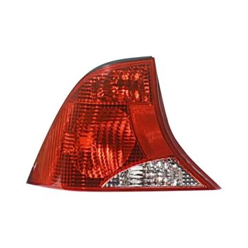 Tail Light Assembly Left w/o Bulb or Socket From 1/23/01 2-Bulb Lamp for Ford Focus Sedan 2001-2002
