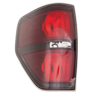 Tail Light Housing Left Black Accent Includes Lens for Ford F-150 SVT Raptor Harley-Davidson Edition 2010-2014