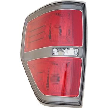 Tail Light Housing Left Gray Accent Includes Lens for Ford F-150 FX2 2010-2014