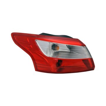 Tail Light Housing Left Includes Lens for Ford Focus Sedan 2012-2014
