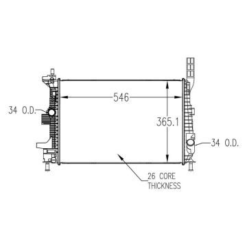 Radiator for Ford Focus 2015-2018
