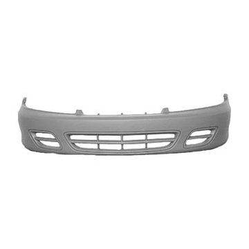 Bumper Cover Front w/o Fog Lamps Primed for Chevrolet Cavalier Sedan Coupe Base LS LS Sport 2000-2002