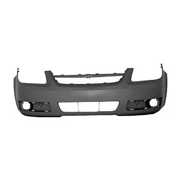 Bumper Cover Front LT w/Fog Lamps w/o Luxury Pkg Primed for Chevrolet Cobalt LT 2005-2008