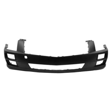 Bumper Cover Front w/o Headlamp Washers Primed for Cadillac STS Platinum Base 2008-2011