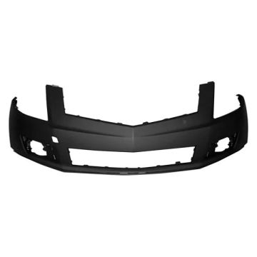 Bumper Cover Front w/o Headlamp Washer w/o Front Object Sensors Primed for Cadillac SRX 2010-2012