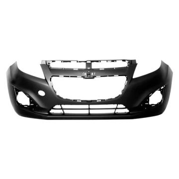 Bumper Cover Front w/o Sport Pkg w/o Fog Lamps w/Integral Lower Grille Primed for Chevrolet Spark 2013-2015