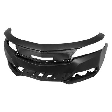 Bumper Cover Front w/o Adaptive Cruise Ctrl w/Active Grille Shutter Primed for Chevrolet Impala LT LTZ LS 2014-2019