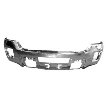 Bumper Face Bar Front w/o Parking Aid Sensors Chrome for GMC Sierra 2500 HD Sierra 3500 HD