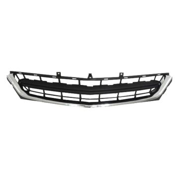 Bumper Cover Grille Front Dark Gray w/Chrome Molding for Chevrolet Impala Eco LT LS 2014-2020
