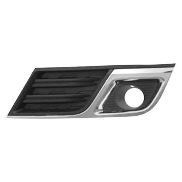Bumper Insert Assembly Front Right LT Fog Lamp Bezel w/Fog Lamps for Chevrolet Traverse LT 2013-2017