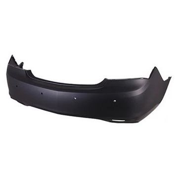 Bumper Cover Rear Dual Exhaust w/Park Assist System w/Side Object Sensor Primed for Buick LaCrosse 2014-2016