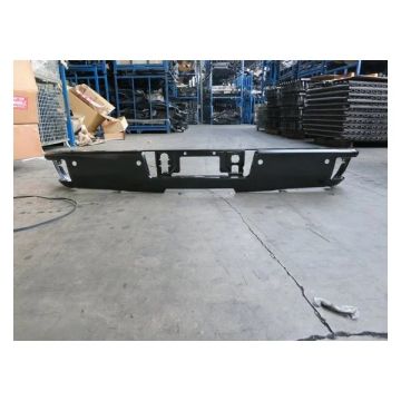Bumper Face Bar Rear w/Corner Step w/Parking Aid Sensors Primed for Chevrolet Silverado 1500 Silverado 1500 LD Silverado 2500 HD Silverado 3500 HD GMC Sierra 1500 Sierra 2500 HD Sierra 3500 HD