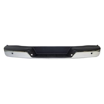 Bumper Assembly Rear w/Object Sensor w/o Sensors & Harness Chrome for Chevrolet Express 1500 Express 2500 Express 3500 GMC Savana 1500 Savana 2500 Savana 3500