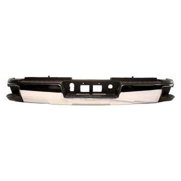 Bumper Assembly Rear Dual Rear Wheels w/o Hitch Bar w/o Parking Aid Sensors Chrome for Chevrolet Silverado 2500 HD Silverado 3500 HD GMC Sierra 2500 HD Sierra 3500 HD