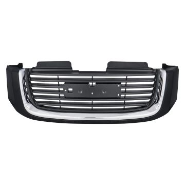 Grille Assembly w/o Washer Nozzle Holes Chrome for GMC Envoy SLT SLE 2002-2005