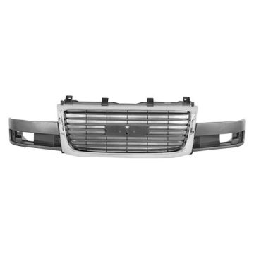 Grille Assembly Chrome w/Composite Headlamps for GMC Savana 1500 Savana 2500 Savana 3500