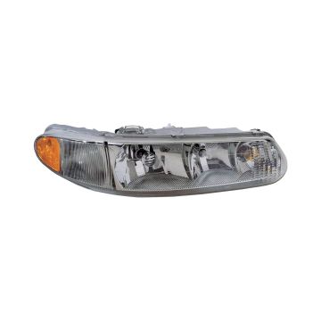 Headlight Assembly Composite Right w/o Bulbs or Sockets w/o Corner Lamp for Buick Century Regal