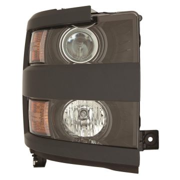 Headlight Assembly Composite Right Halogen w/Paint To Match Bezel for Chevrolet Silverado 2500 HD Silverado 3500 HD