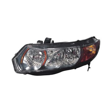 Headlight Assembly Composite Left for Honda Civic Coupe 2006-2009