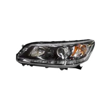 Headlight Assembly Composite Left Halogen w/LED DRL for Honda Accord Sedan EX-L Touring 2013-2015