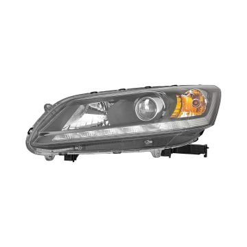 Headlight Assembly Composite Left Halogen for Honda Accord Hybrid EX-L Hybrid Touring Hybrid 2014-2015