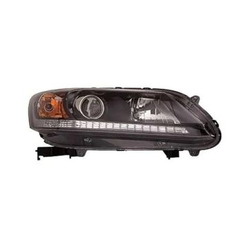 Headlight Assembly Composite Right Halogen for Honda Accord Sedan LX Sport EX EX-L 2013-2015