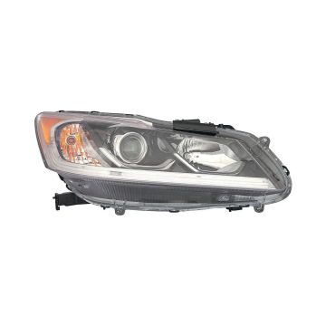 Headlight Assembly Composite Right Halogen w/o DRL for Honda Accord Sedan LX 2016-2017