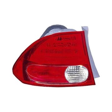 Tail Light Assembly Left On Body Lens/Housing for Honda Civic Hybrid 2006-2008