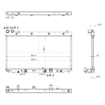 Radiator for Honda Fit 2007-2008