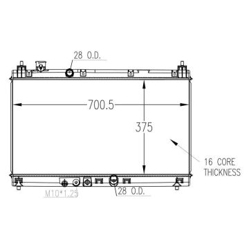 Radiator for Honda Fit 2015-2020