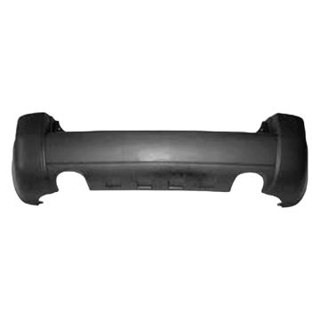Bumper Cover Rear w/Garnish Primed for Hyundai Tucson 2005-2009