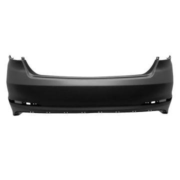 Bumper Cover Rear w/o Rear Object Sensors Primed for Hyundai Sonata GL Limited SE GLS Sport Premium Eco Sport 2.0T Ultimate 2.0T Limited 2.0T Sport Tech 2015-2017
