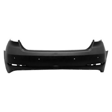 Bumper Cover Rear w/Rear Object Sensors Primed for Hyundai Sonata GL Limited SE GLS Sport Premium Eco Sport 2.0T Ultimate 2.0T Limited 2.0T Sport Tech 2015-2017