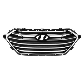 Grille Assembly Silver Korea Built for Hyundai Elantra Sedan 2017-2018