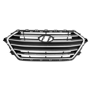 Grille Assembly Silver USA Built for Hyundai Elantra Sedan 2017-2018