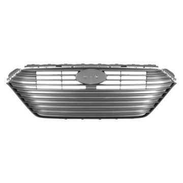 Grille Assembly w/o Intelligent Cruise Control Silver/Gray for Hyundai Ioniq 2017-2019