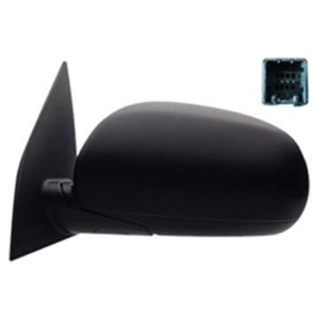 Door Mirror Assembly Left Power Textured Black for Hyundai Accent Hatchback 2010-2011